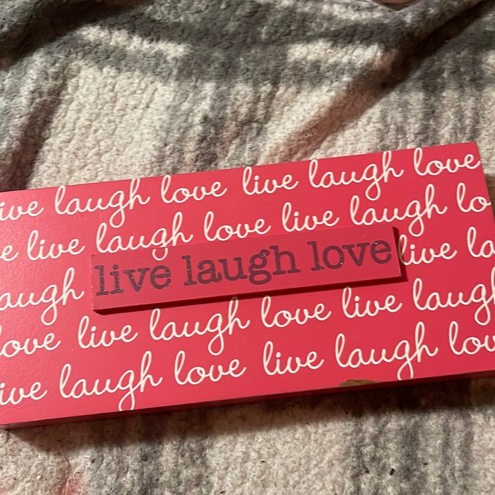 Live Laugh Love Wooden Sign